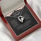 To My Beautiful Daughter Forever Heart Necklace