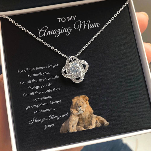 To My Amazing Mom  Necklace