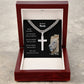 To My Son | Cross Necklace on Cuban Chain from Mom